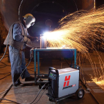 #088008 Hypertherm Plasma Cutting Hand Torch in Action